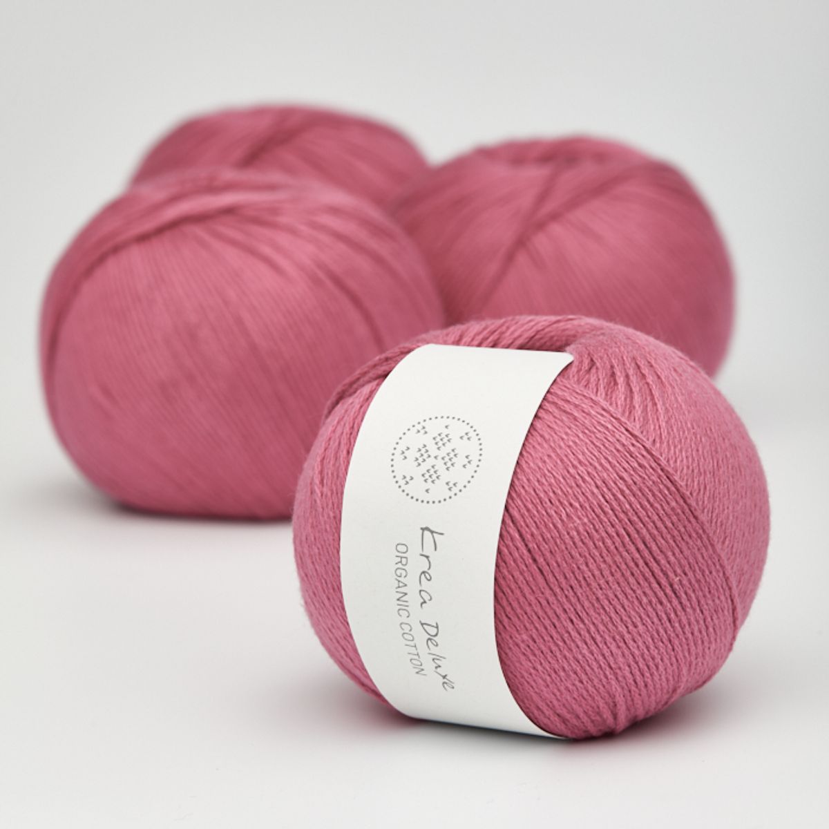 Økologisk bomuldsgarn 50g - Pink 34