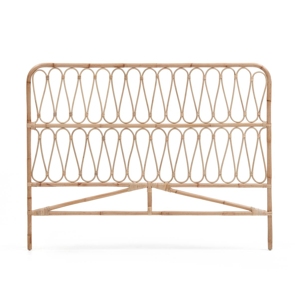 KAVE HOME Caterina hovedgærde - natur rattan (150cm)