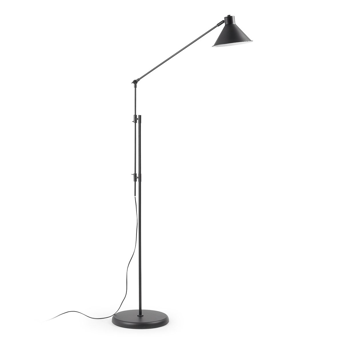 KAVE HOME Odine gulvlampe - sort metal