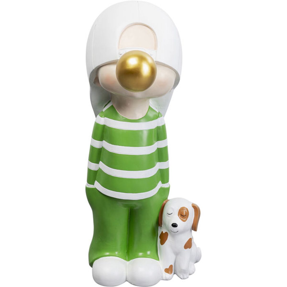 KARE DESIGN Bubble Boy figur - grøn og hvid polyresin (H:82cm)