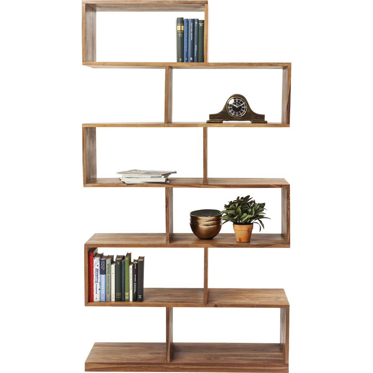 KARE DESIGN Authentico Shelf Zick Zack reol - natur akacietræ (180x100)