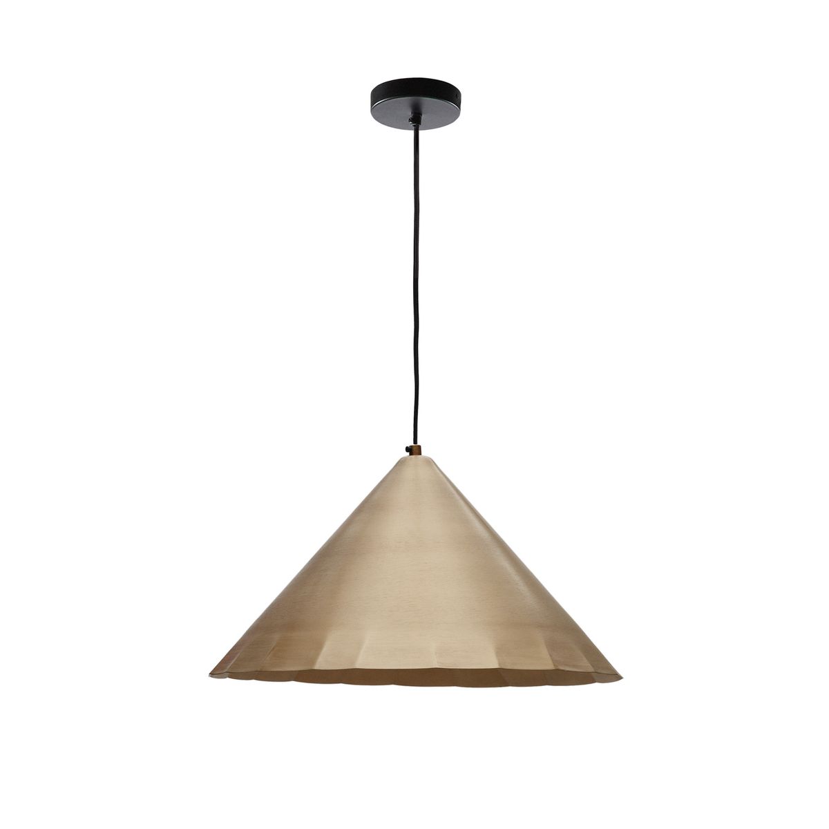 KAVE HOME Parlava loftlampe, rund - messing metal (Ø46)