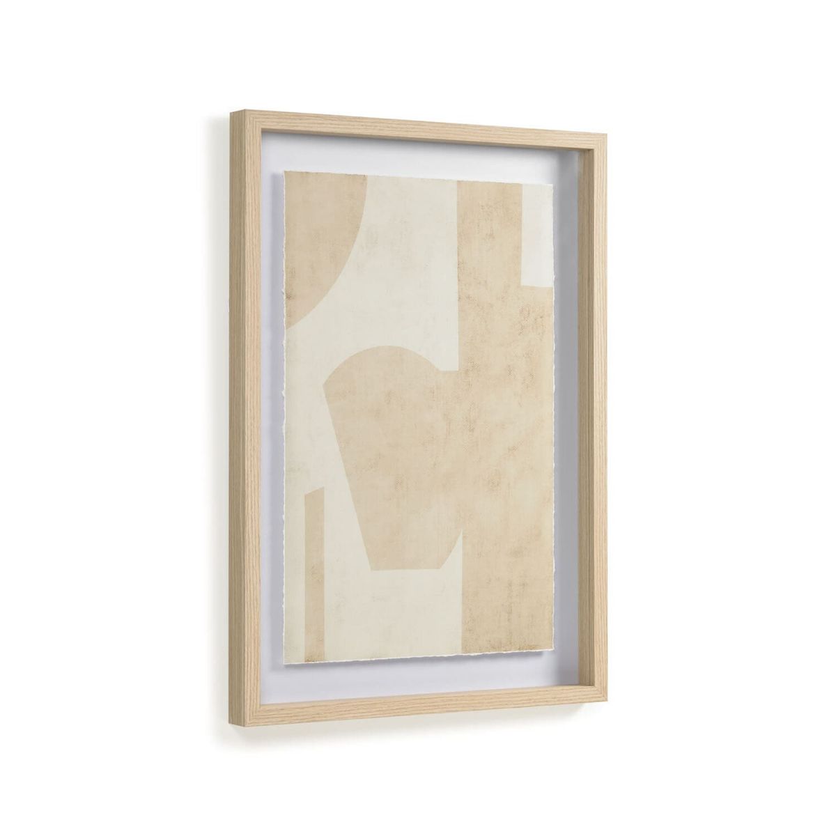 KAVE HOME Nannete billede - beige lærred og polystyren (70x50)