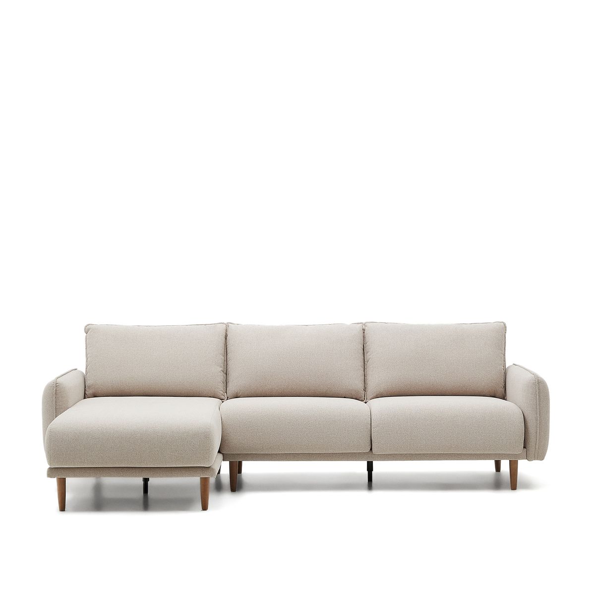 LAFORMA Carlota 3 pers. sofa, m. venstre/højre chaiselong - beige stof (262cm)