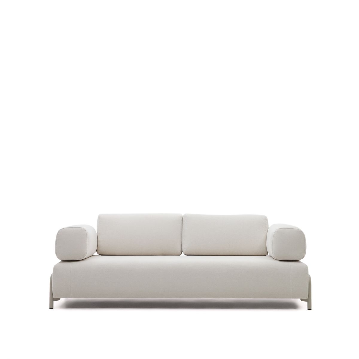 KAVE HOME Compo 3 pers. sofa - beige chenille med grå metalstruktur (232)