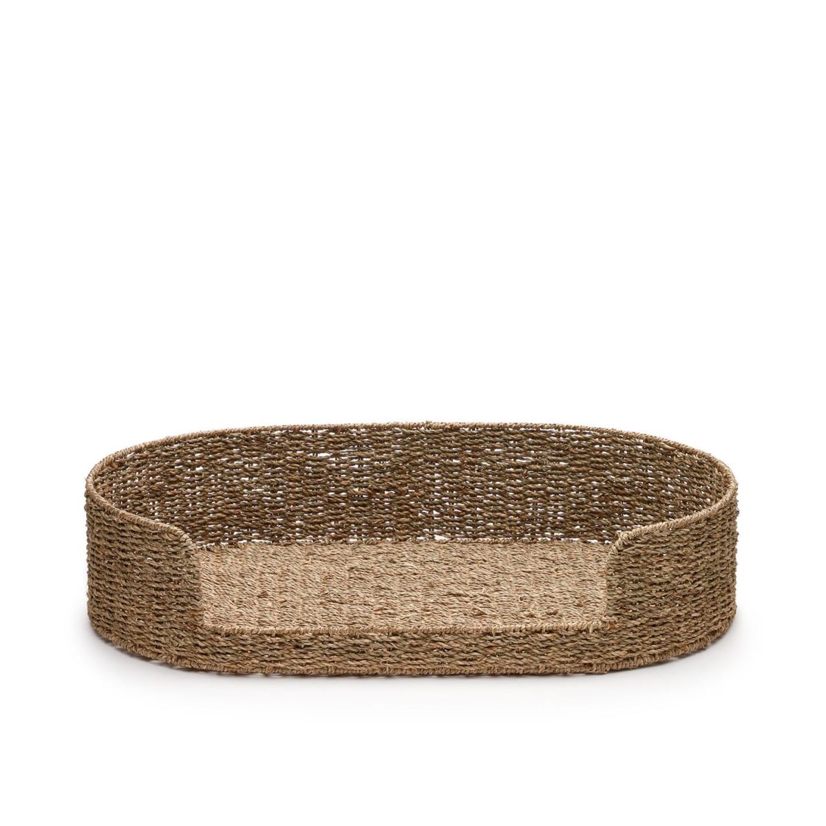 KAVE HOME Fliicker hundekurv, oval - natur søgræs (80x45)