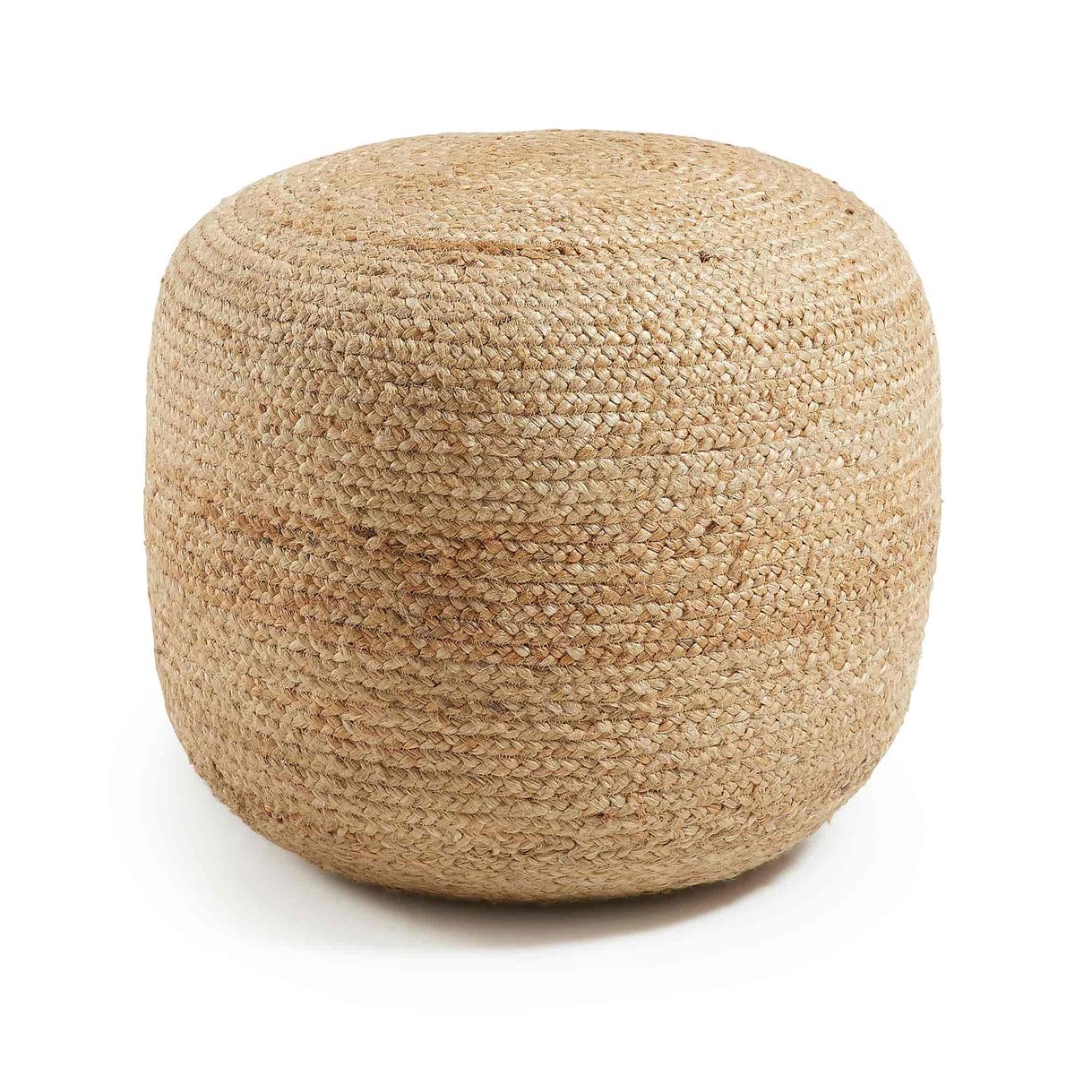 KAVE HOME Dip puf - natur jute, rund (Ø50)