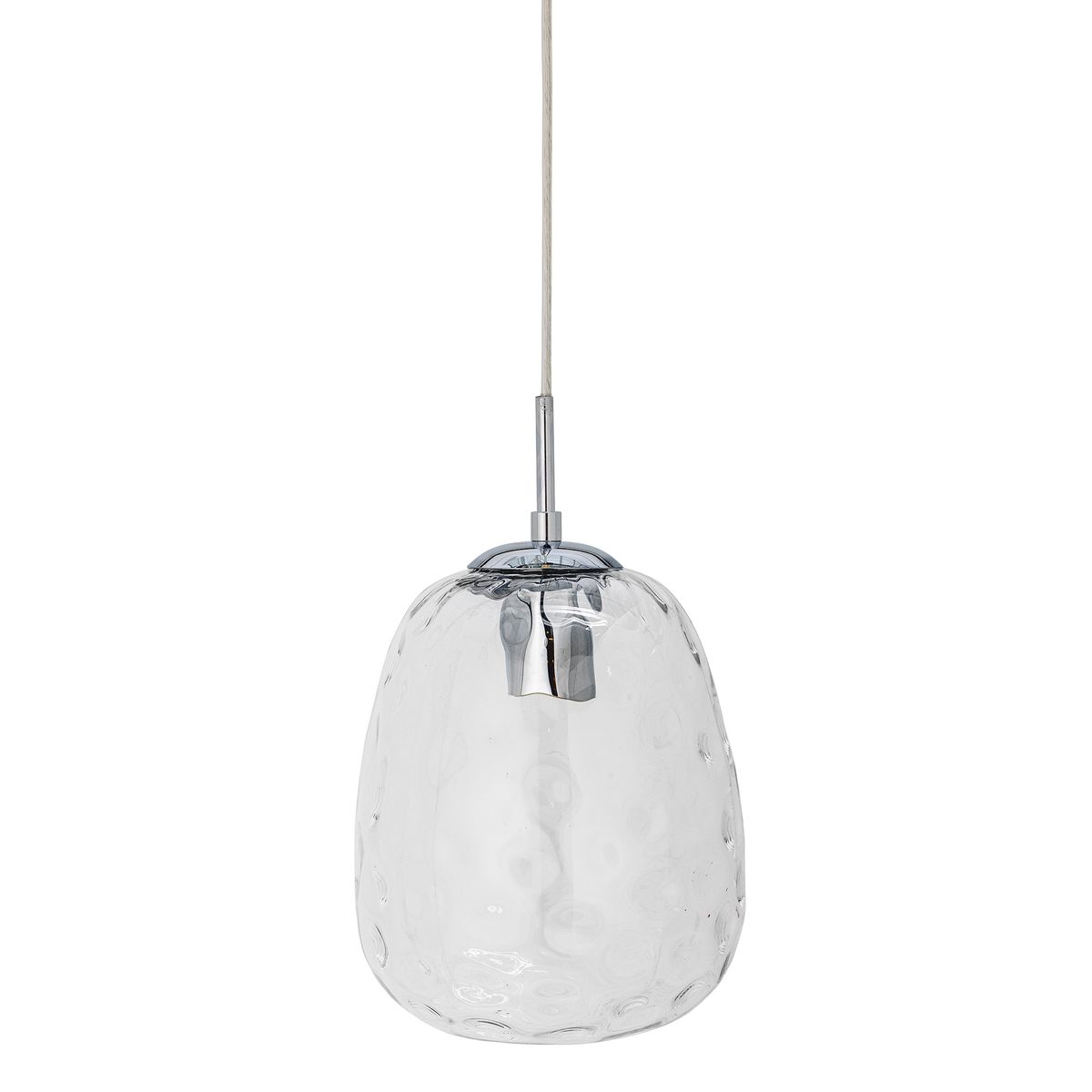 BLOOMINGVILLE Baele loftlampe, rund - klar glas og jern (H:34)