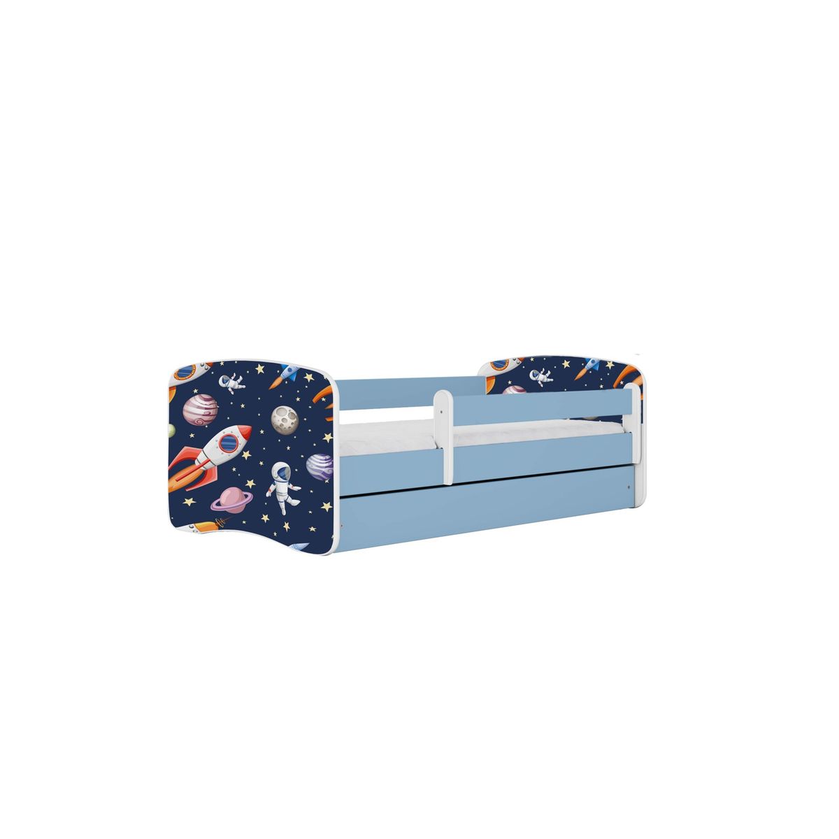 KOCOT KIDS Seng babydreams blue cosmos uden skuffe med madras 180/80