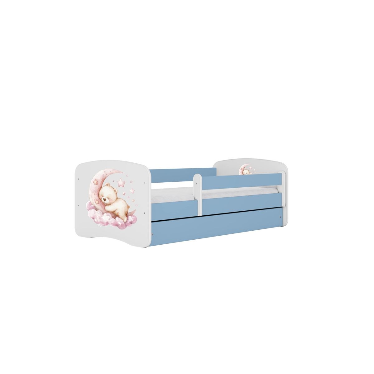 KOCOT KIDS Seng babydreams blue dream med skuffe med madras 160/80