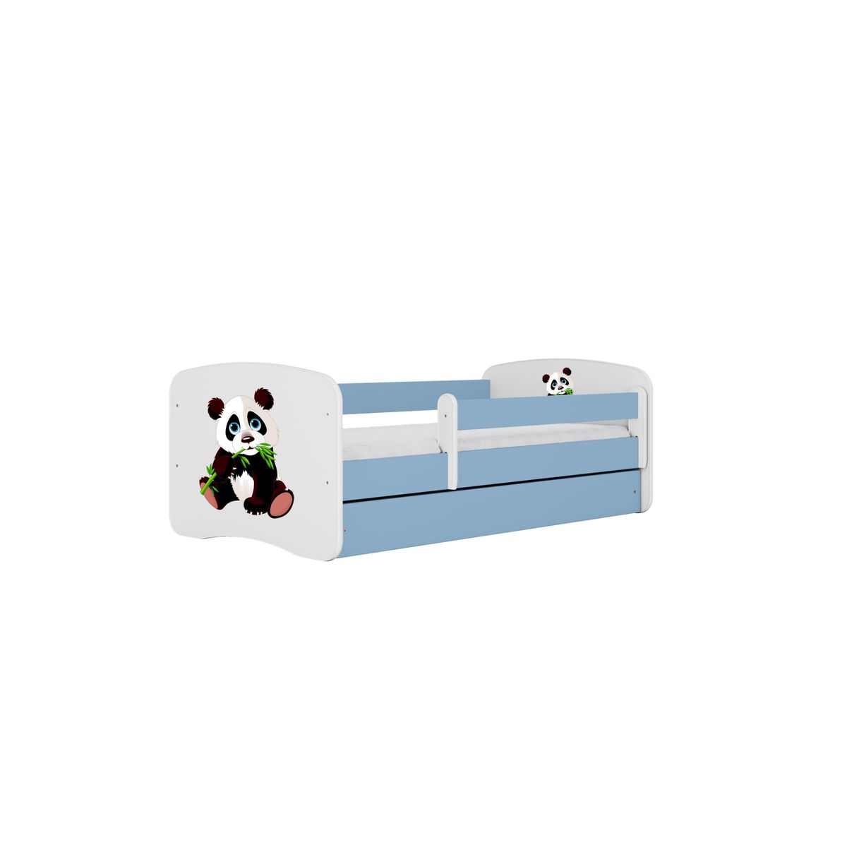 KOCOT KIDS Seng babydreams blue panda 2 med skuffe og madras 160/80