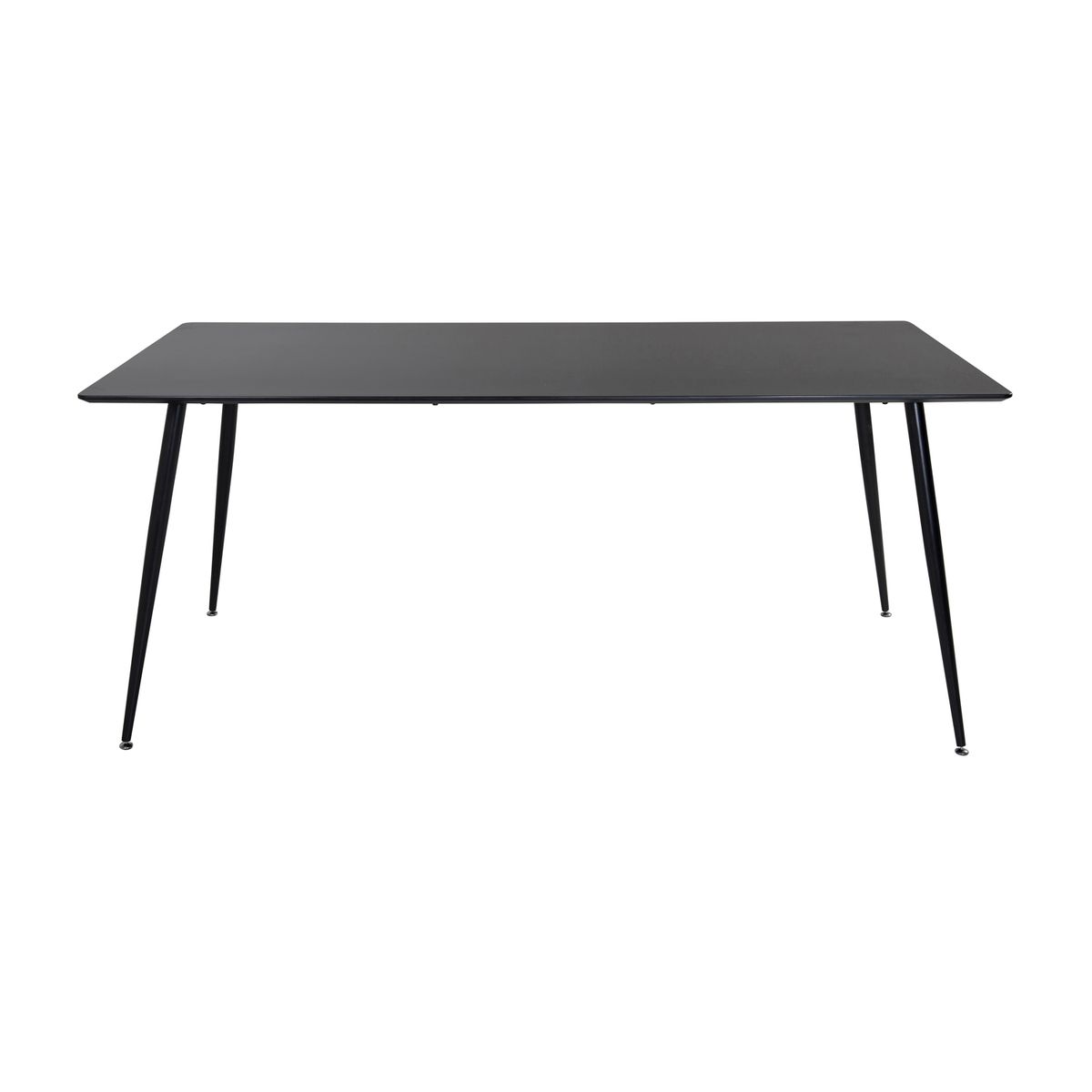 VENTURE DESIGN Silar spisebord - sort melamin og sort metal (180x90)