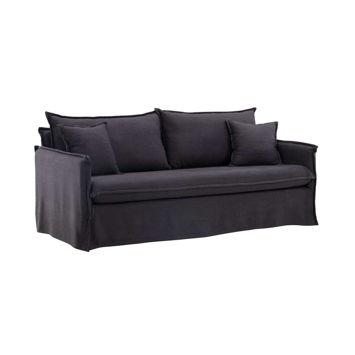 VENTURE DESIGN Nova 3 pers. sofa - sort stof og plastik