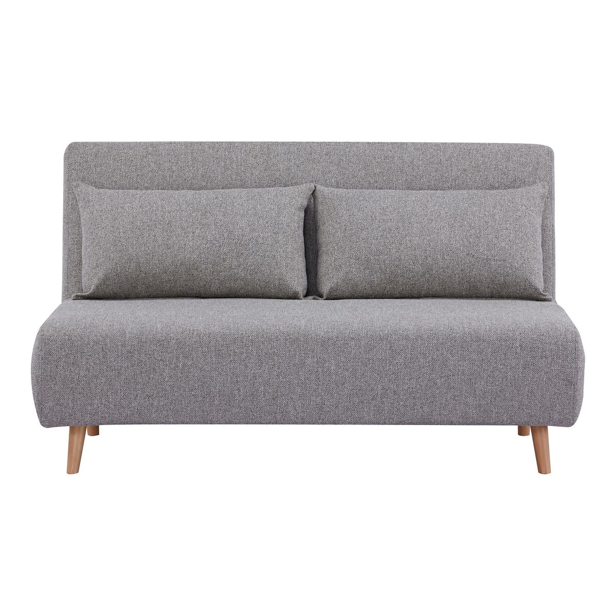 HOUSE NORDIC Marlow 2 pers. sovesofa - grå polyester og natur træ