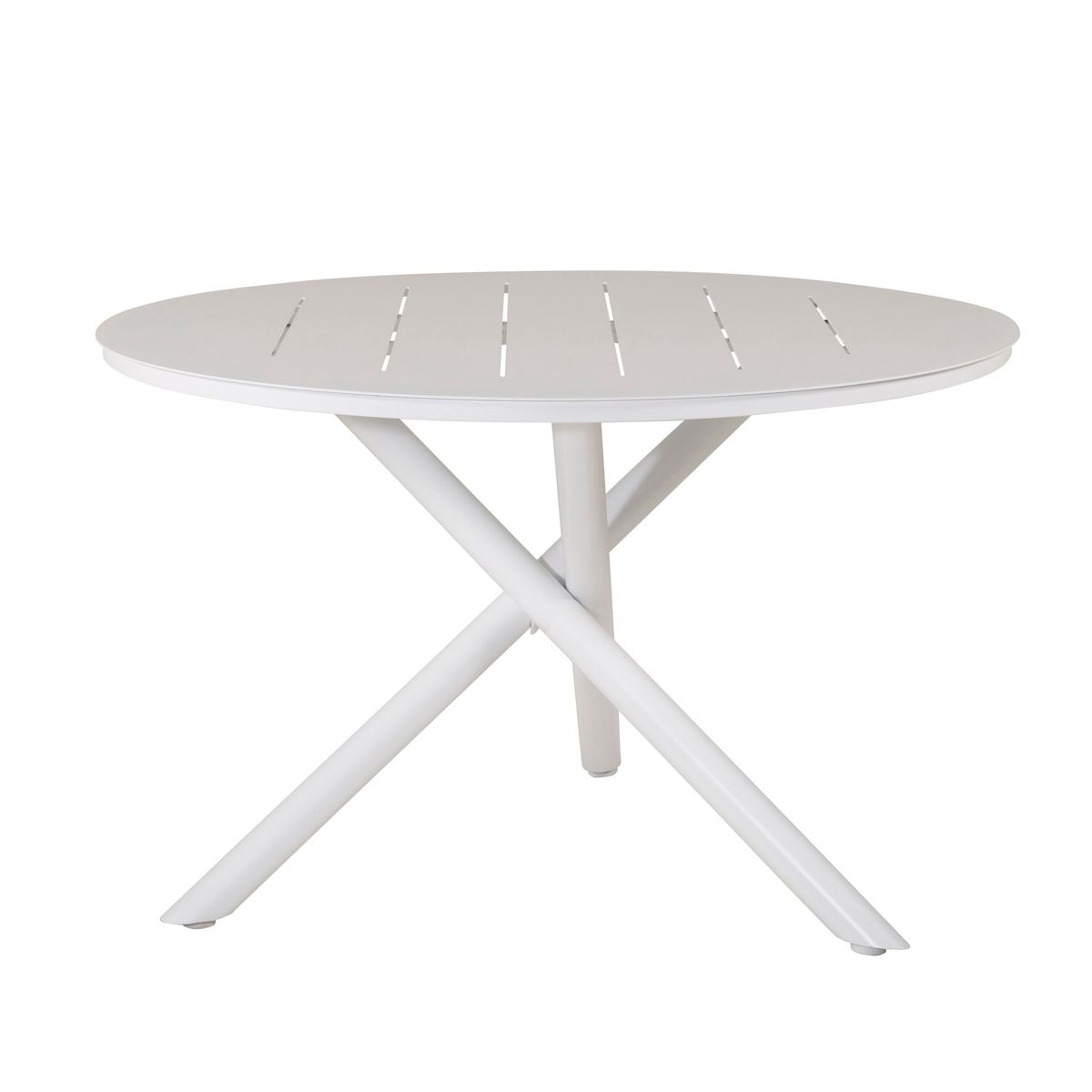 VENTURE DESIGN Alma havebord - hvid aluminium (Ø120)