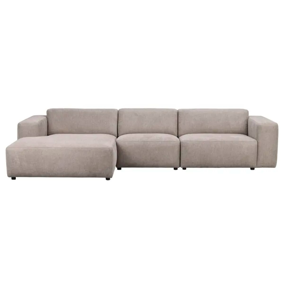 ROWICO Willard 4 pers. modul sofa, m. venstre chaiselong - beige stof