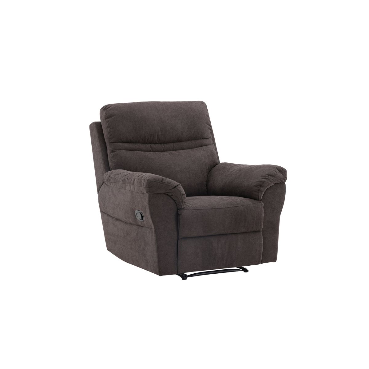 VENTURE DESIGN Taranto recliner lænestol, m. armlæn - brun polyester og metal