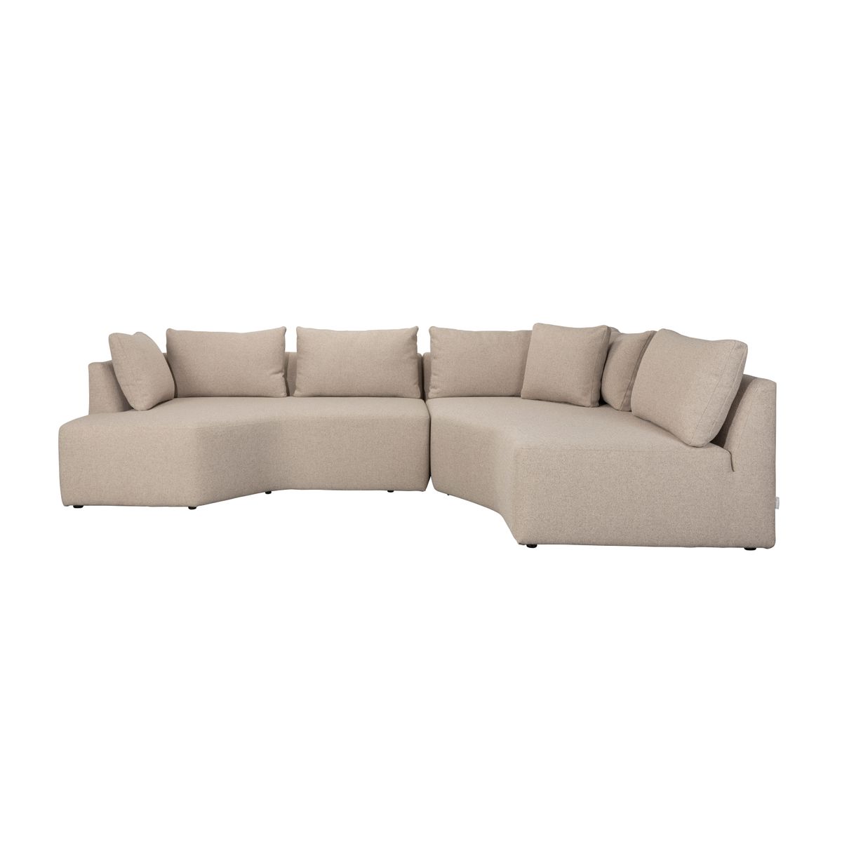 ZUIVER Prosper modulsofa, højre - cappuccino polyester