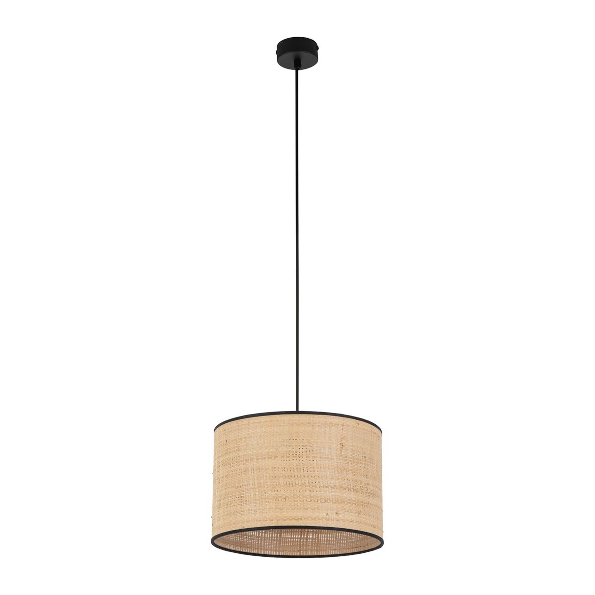 TK Liberia loftlampe 300 - natur flet og sort metal