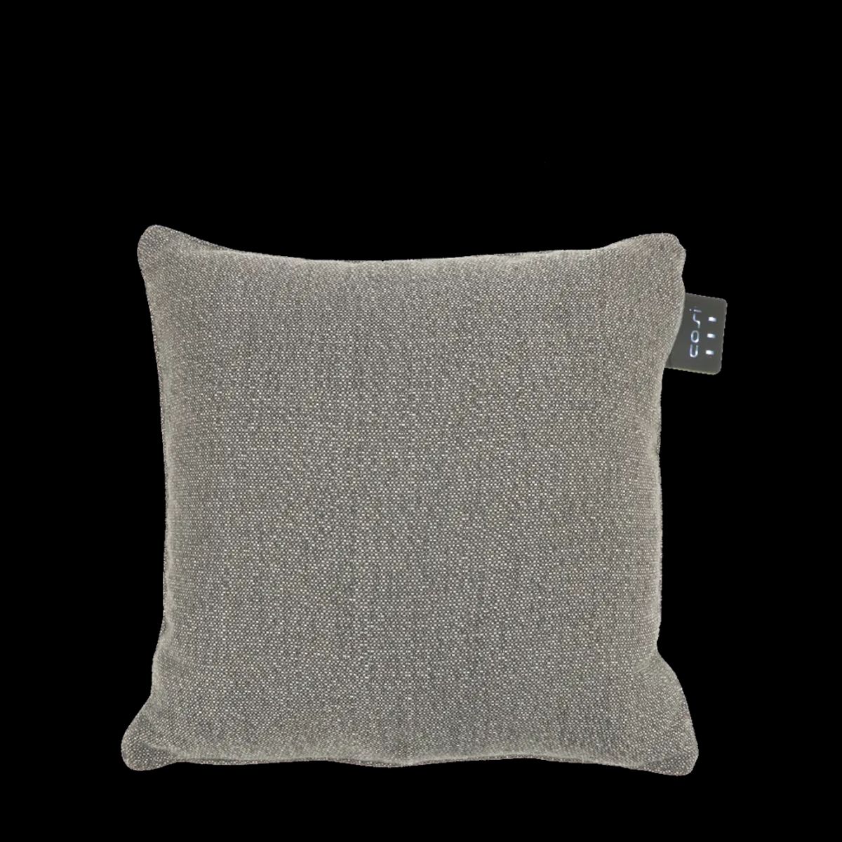 COSI FIRES Cosipillow Knitted varmepude, m. genopladeligt batteri, kvadratisk - grå stof (50x50)