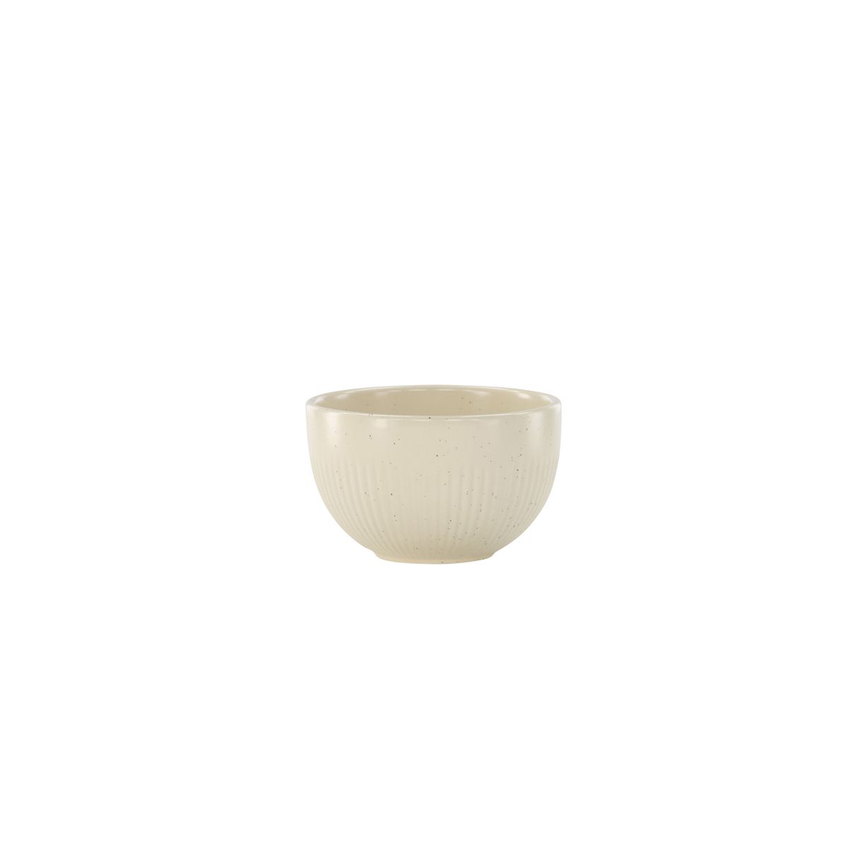 VENTURE DESIGN Posh lysestage, rund - beige/sorte prikker stentøj (B9x6)