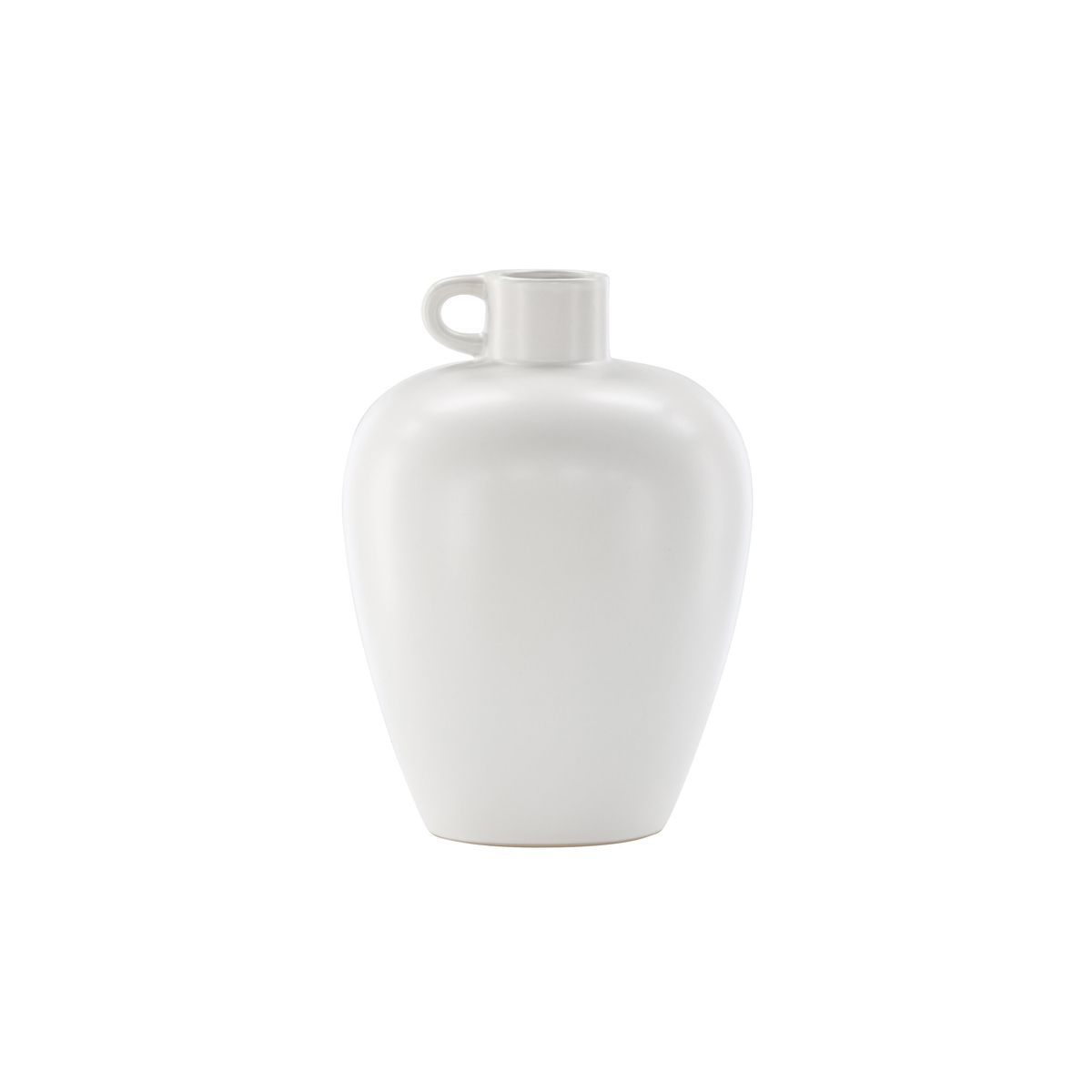 VENTURE DESIGN Cent vase, rund - offwhite stentøj (24x24x33)