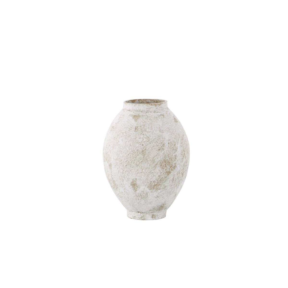 VENTURE DESIGN Globe vase, rund - beige/brun keramik (8x18x22H)