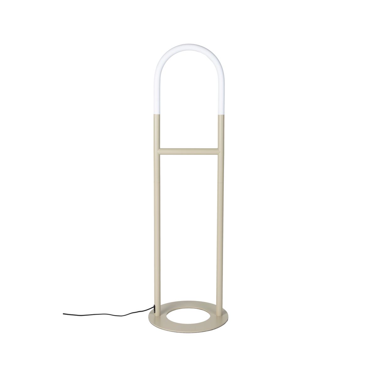 ZUIVER Arch gulvlampe - akryl og beige metal