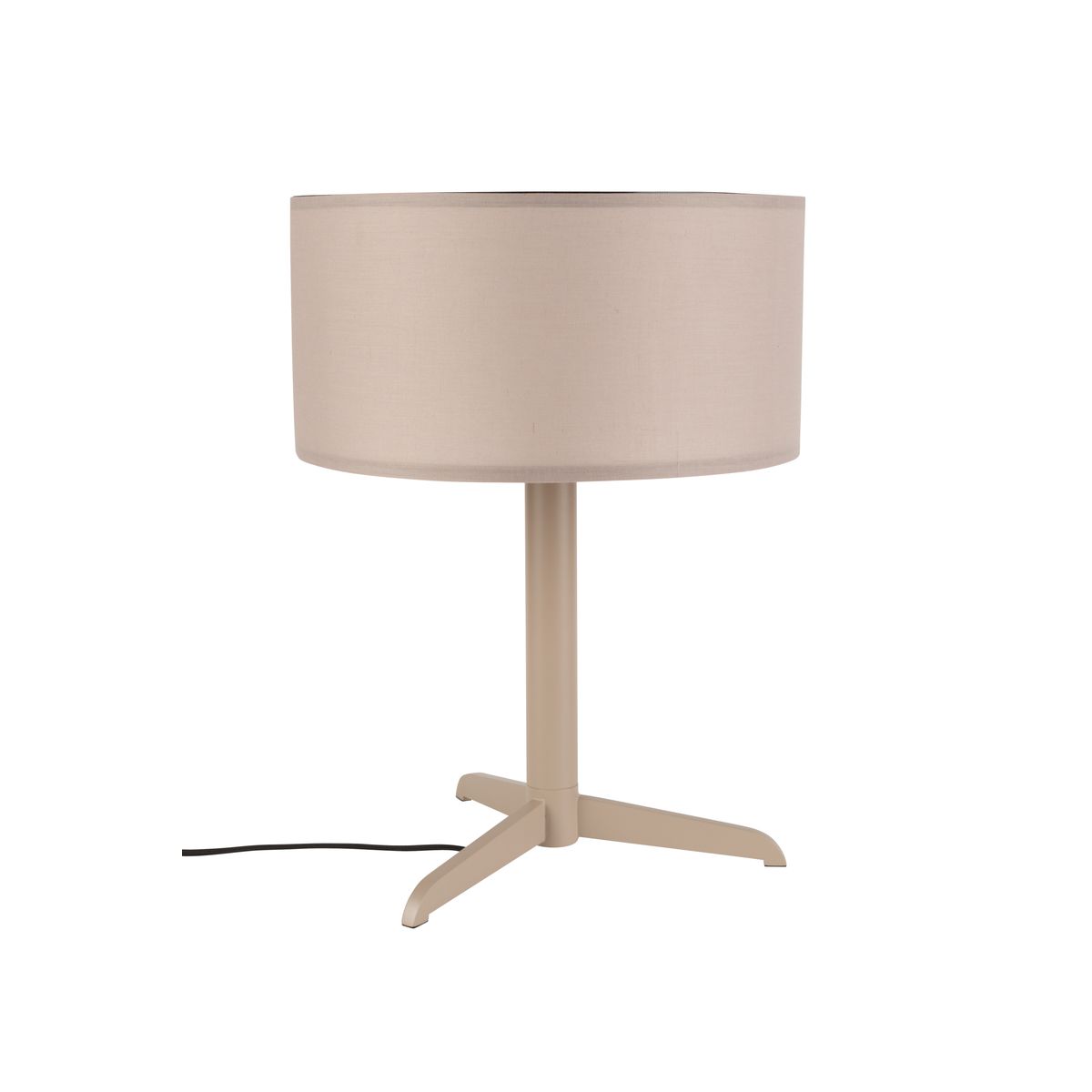 ZUIVER Shelby bordlampe - taupe bomuld/linned og jern