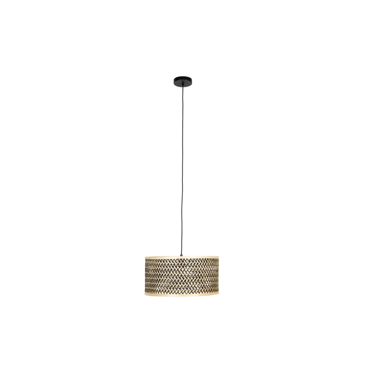 WHITE LABEL LIVING Isla Bamboo Lille loftlampe - beige bambus