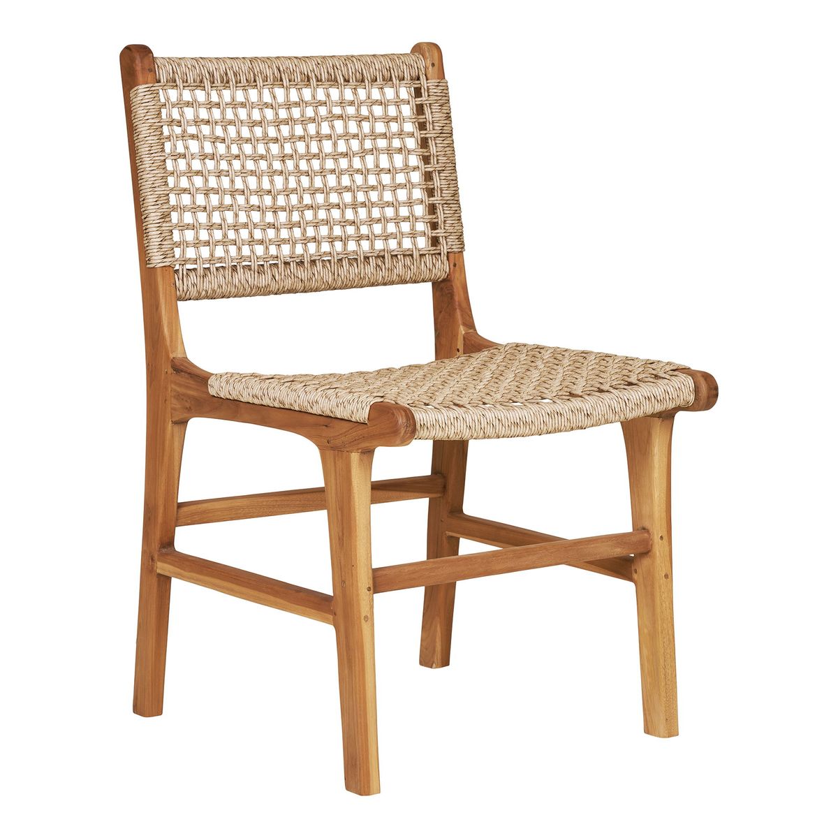 HOUSE NORDIC Derby spisebordsstol - natur polyrattan og teak