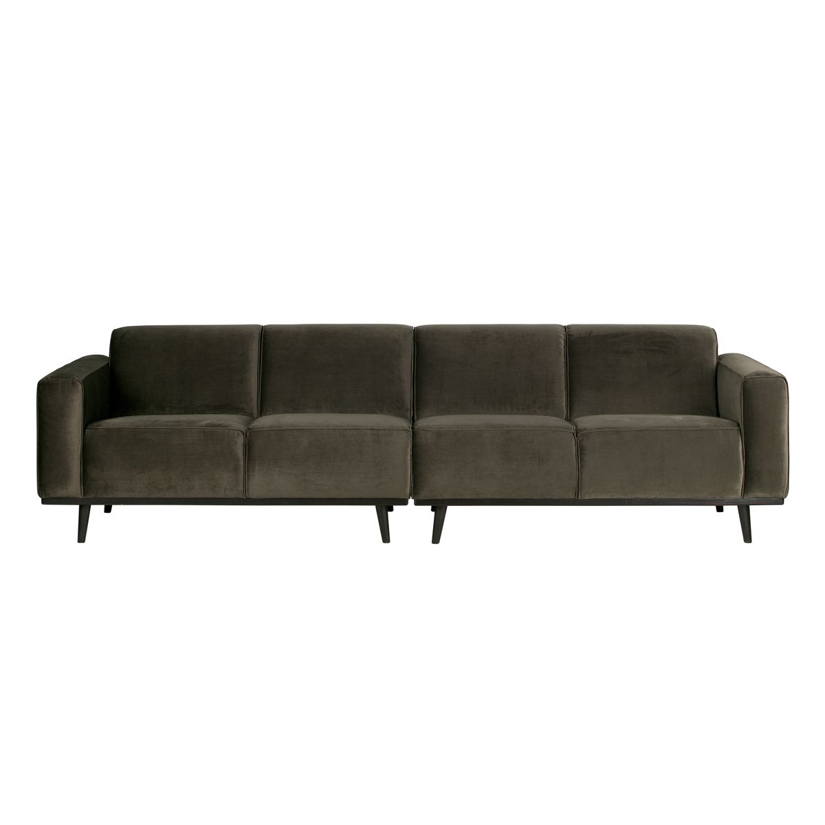 BEPUREHOME Statement 4 pers. sofa - varm grøn fløjl