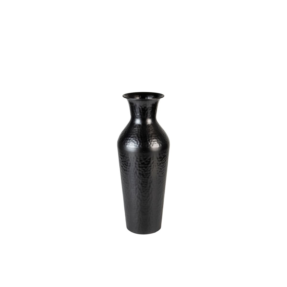 WHITE LABEL LIVING Dunja M vase, rund - antik sort stål (H:49)