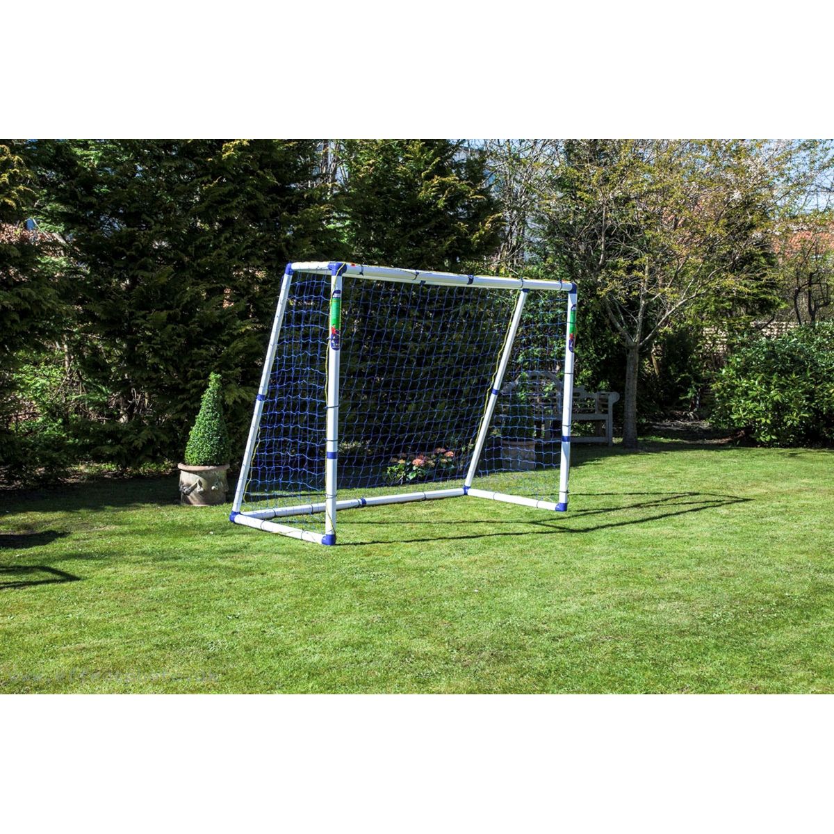 Fodboldmål TARGET SPORT PRO 5 - FRI FRAGT - 244 cm x 183 cm m/net - STÆRKT OG VEJRBESTANDIGT!