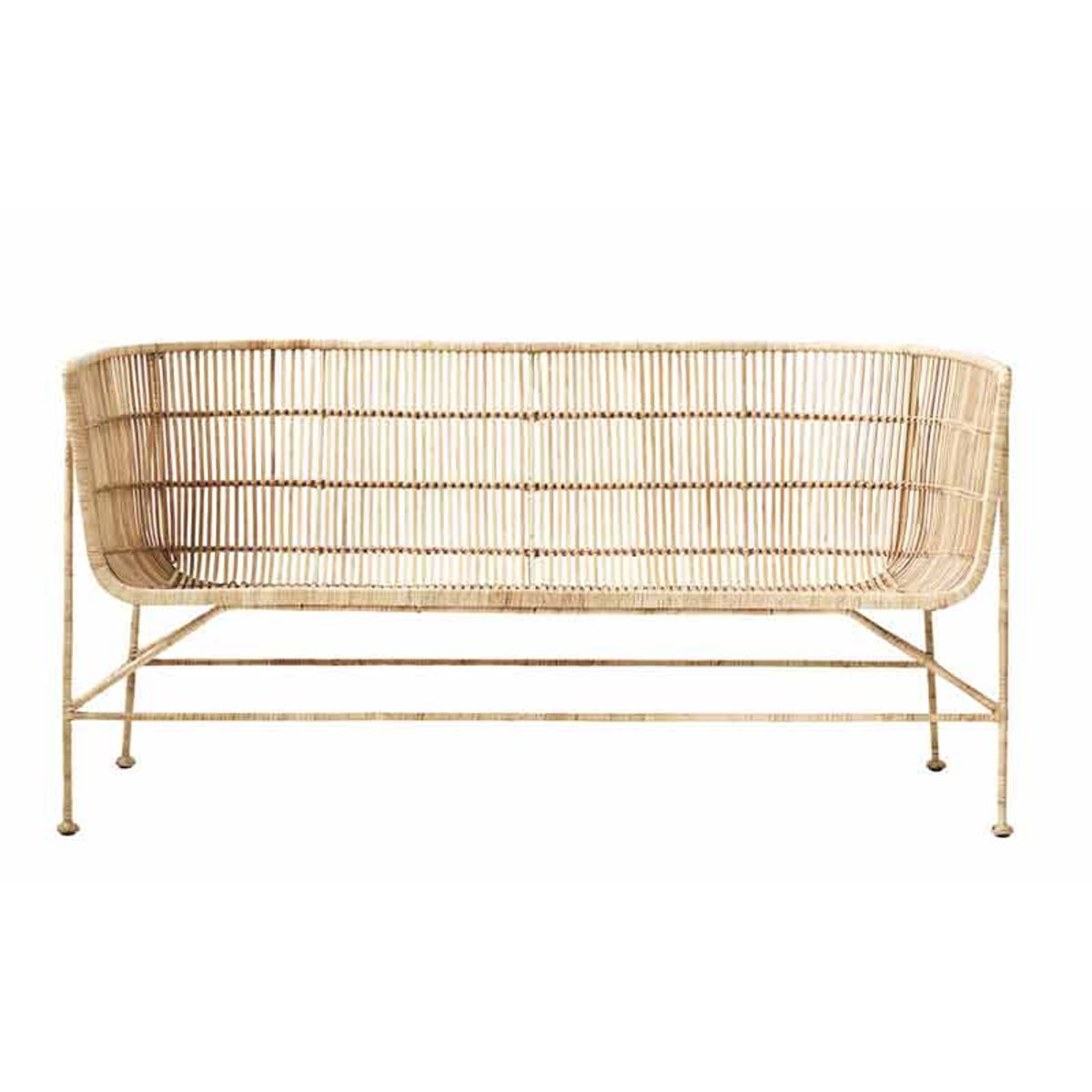 HOUSE DOCTOR CUUN SOFA M/ARMLÆN RATTAN NATUR - 140