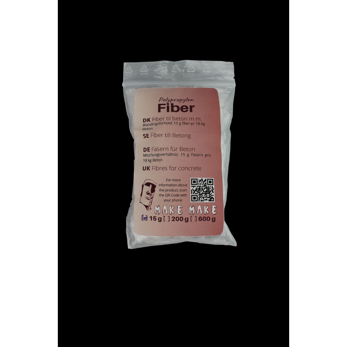 Fiber til beton 15 gram (15,00 DKK)