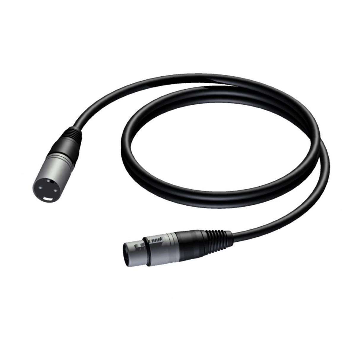 Procab CAB901 - XLR 3Pol Han til Hun kabel 3 meter