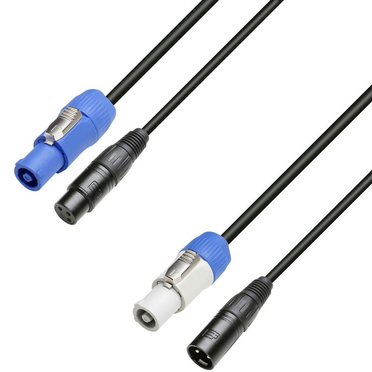 AH 3 STAR Hybrid Kombi kabel med 3pol XLR DMX + Powercon Link Strøm 5 meter