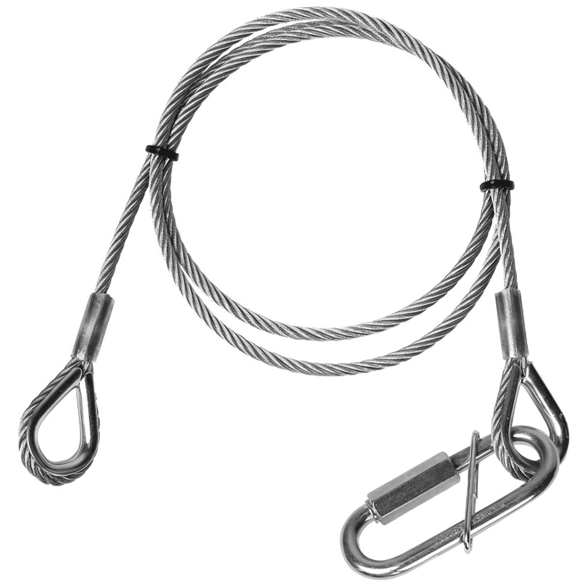 AH Saftywire 6mm med Quick Link - 1m / 20kg - Blank