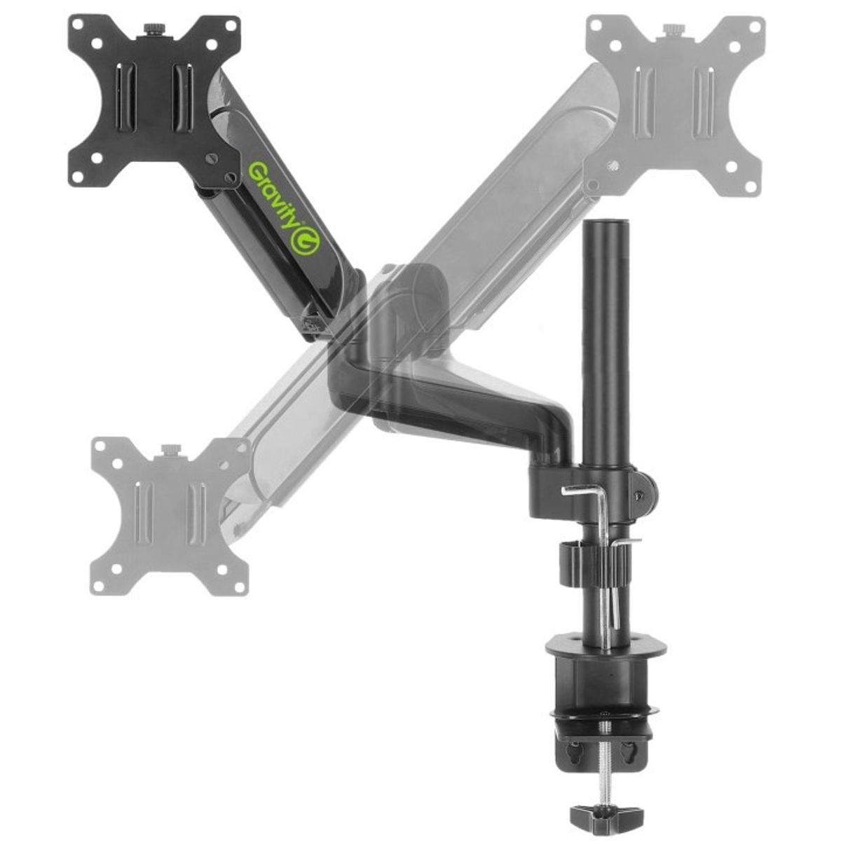 Gravity SA6131B Monitor arm, passer fra 13" og op til 27" skærme