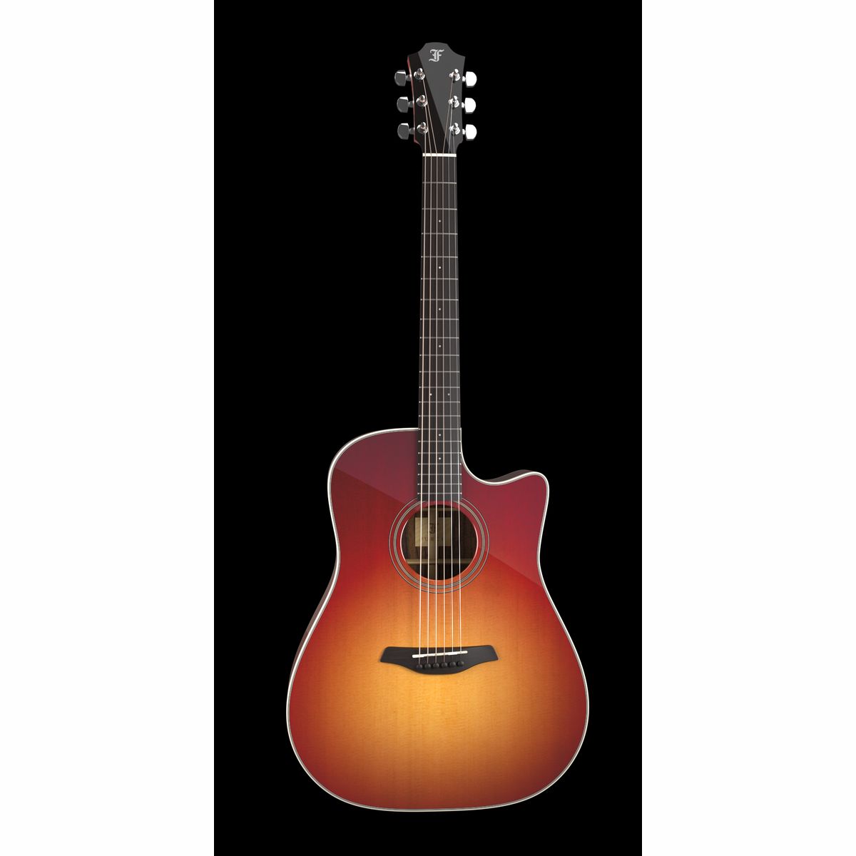 Furch Green Dc-SR Master's Choice Sunburst - Western Guitar med L.R. Baggs SPE Pickup og Hiscox case