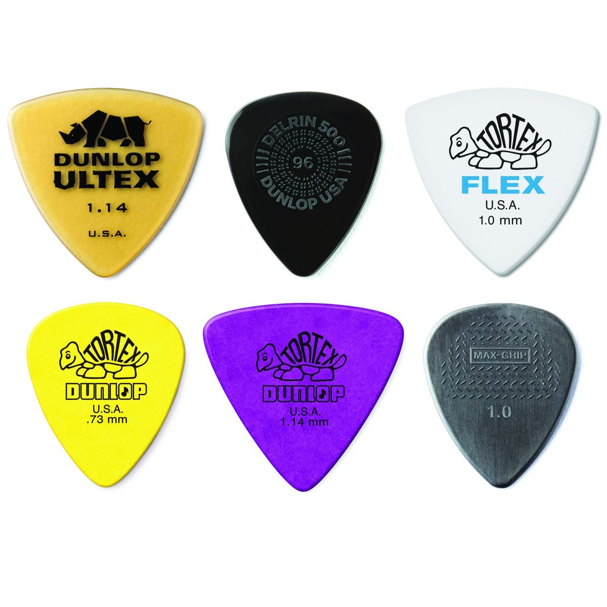 Dunlop PVP117 Bass Variety Pack - 6 stk. pakke