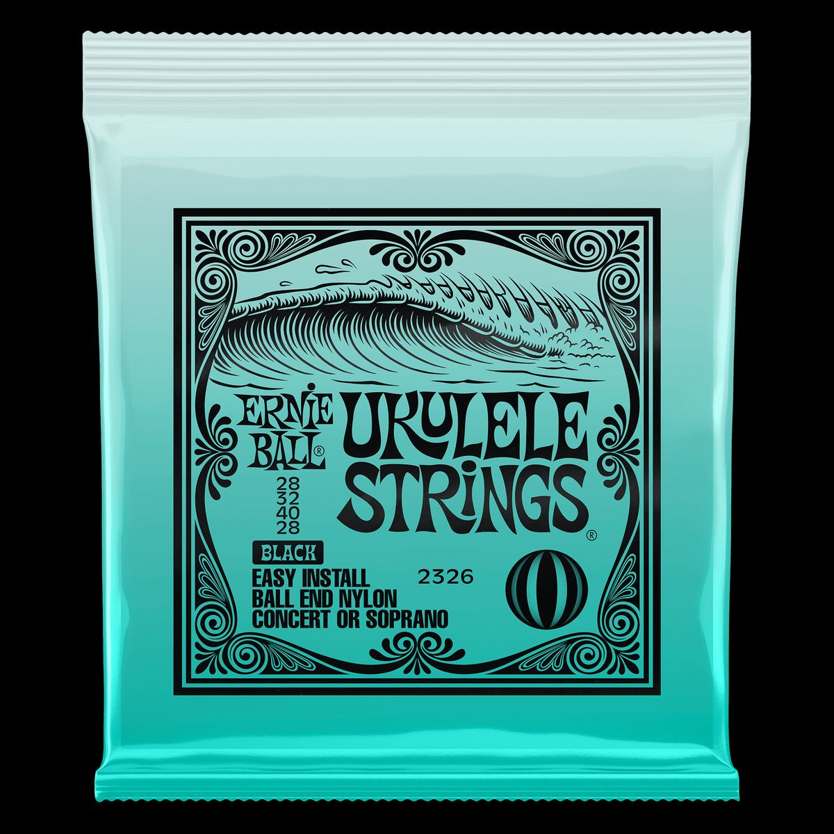 Ernie Ball 2326 Ukulele strenge - Sort