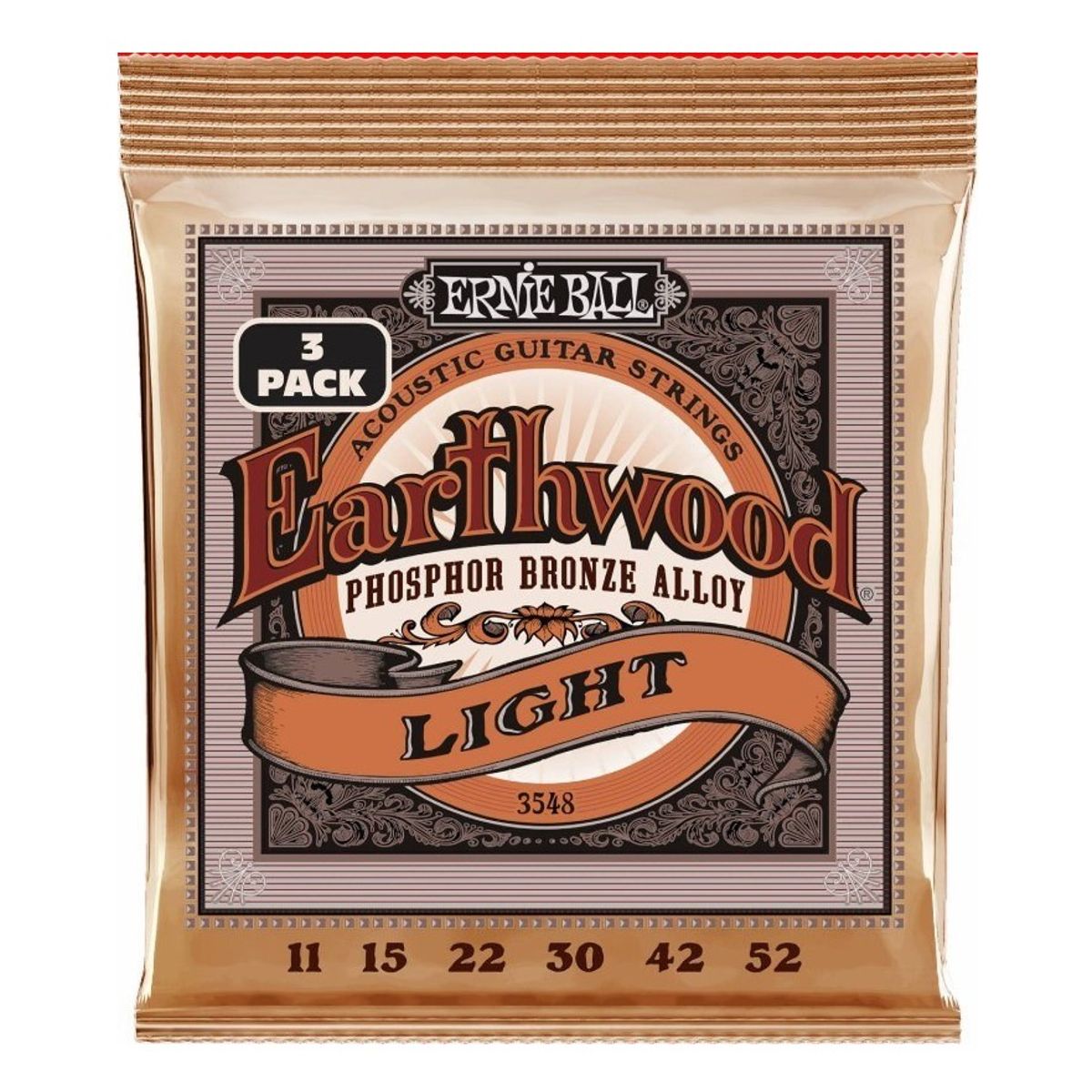 Ernie Ball 3548 - PSB Light Western-strenge 011-052 - 3-Pack