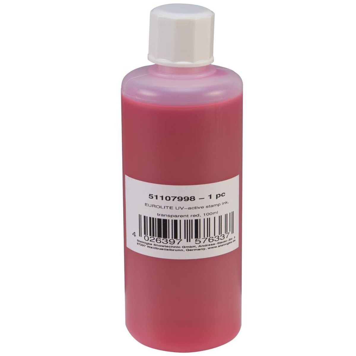 Eurolite UV Stempel væske 100ml Rød