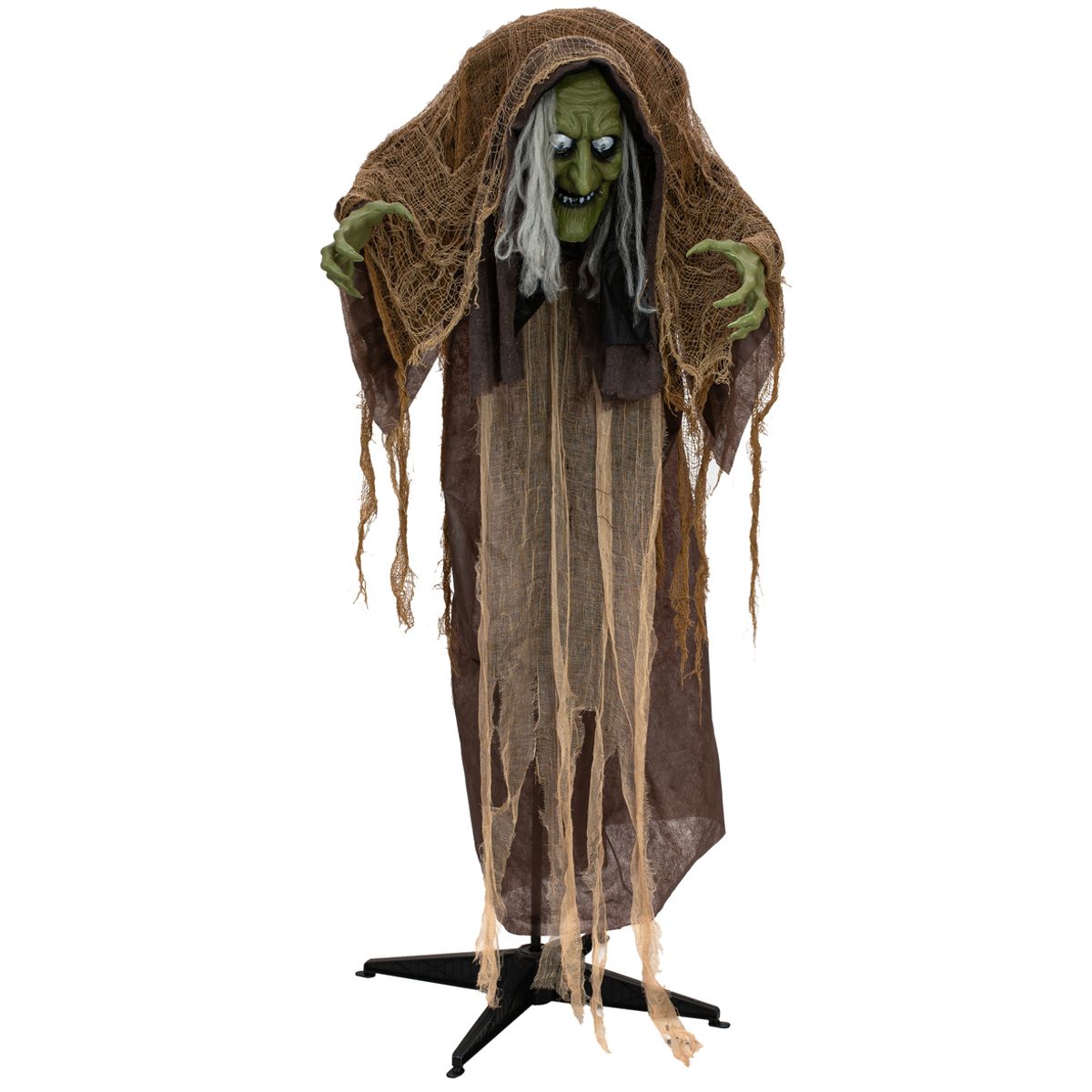 Halloween Hekse Figur med effekter - 145 cm