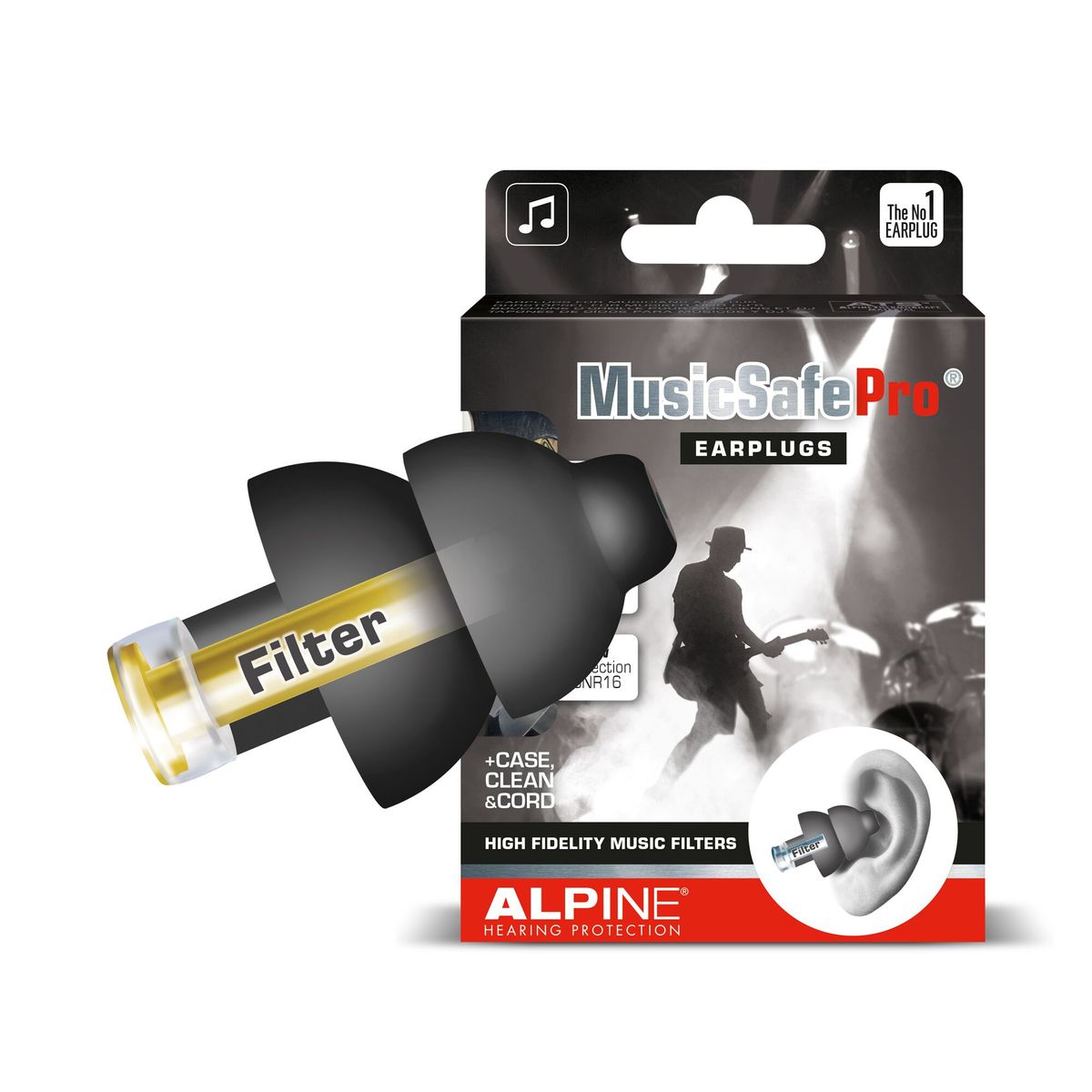 Alpine Musicsafe Pro Ørepropper - sort