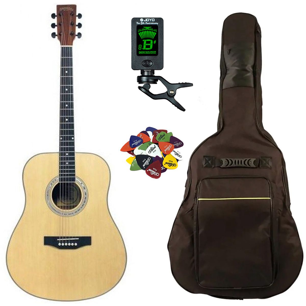 Santana LA-90-V2 - Western guitar pakke - Natur