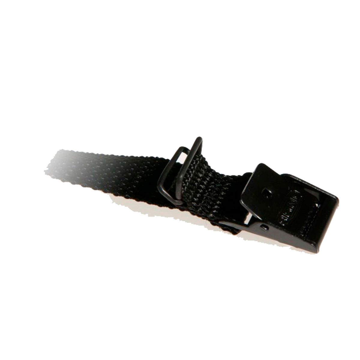 Arno strop - 25 cm x 18 mm - Sort med 2 kabel Loops