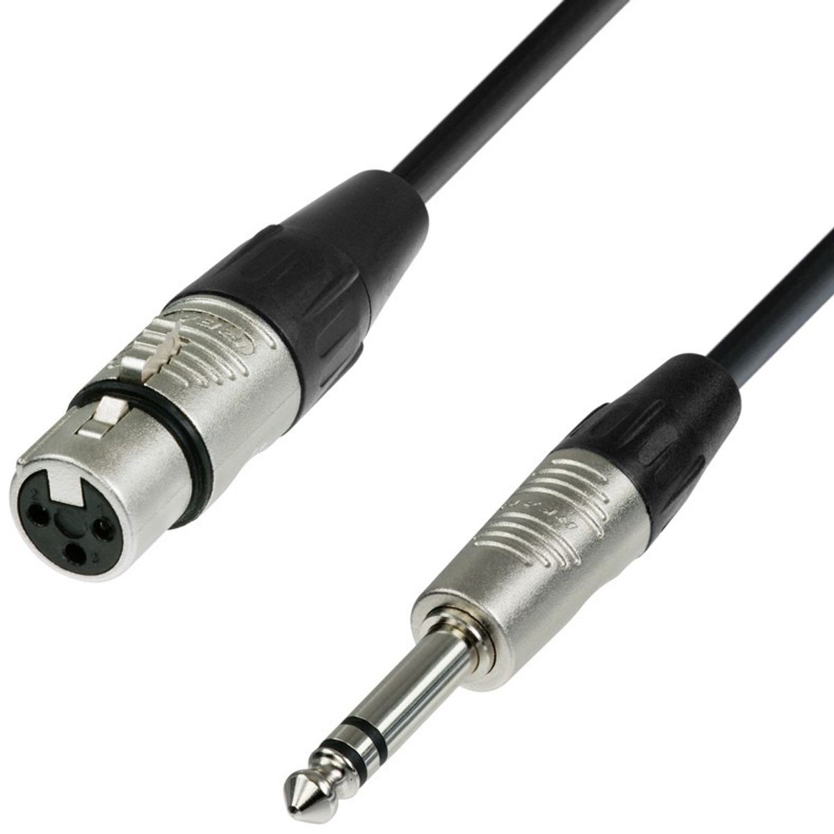 AH BFV - Jack 6,3mm Han Stereo til XLR 3Pol Hun kabel 5 meter